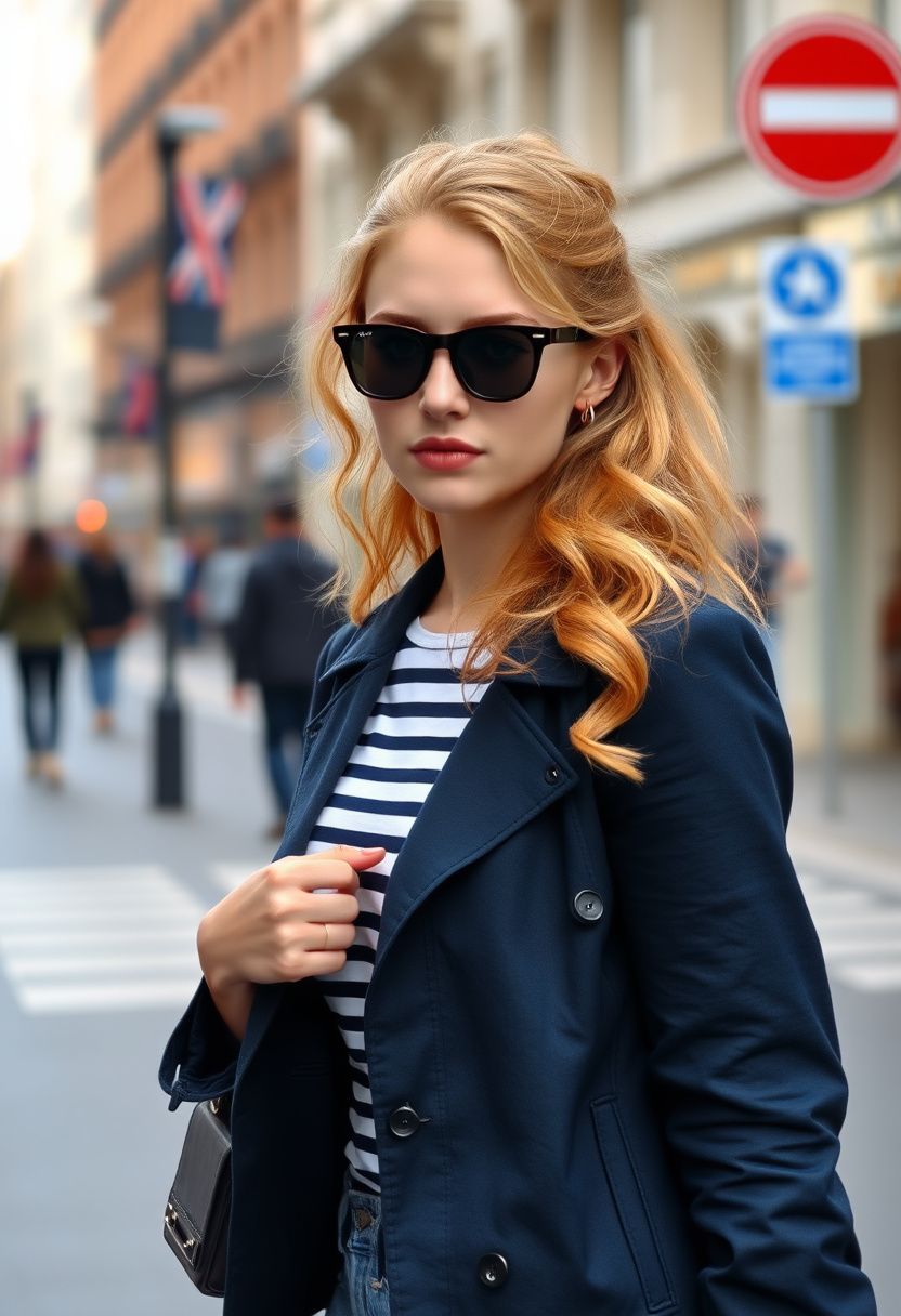 Elena Voss street style photography in city